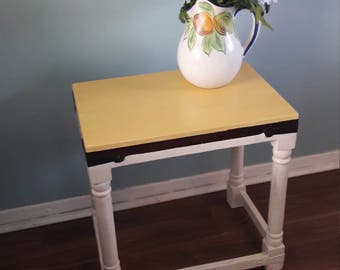 Painted side table