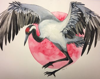 Original drawing watercolor - common
