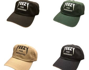 Yeezy For President 2020 Kanye West Yeezy Yeezus Strapback Cap Dad Hat
