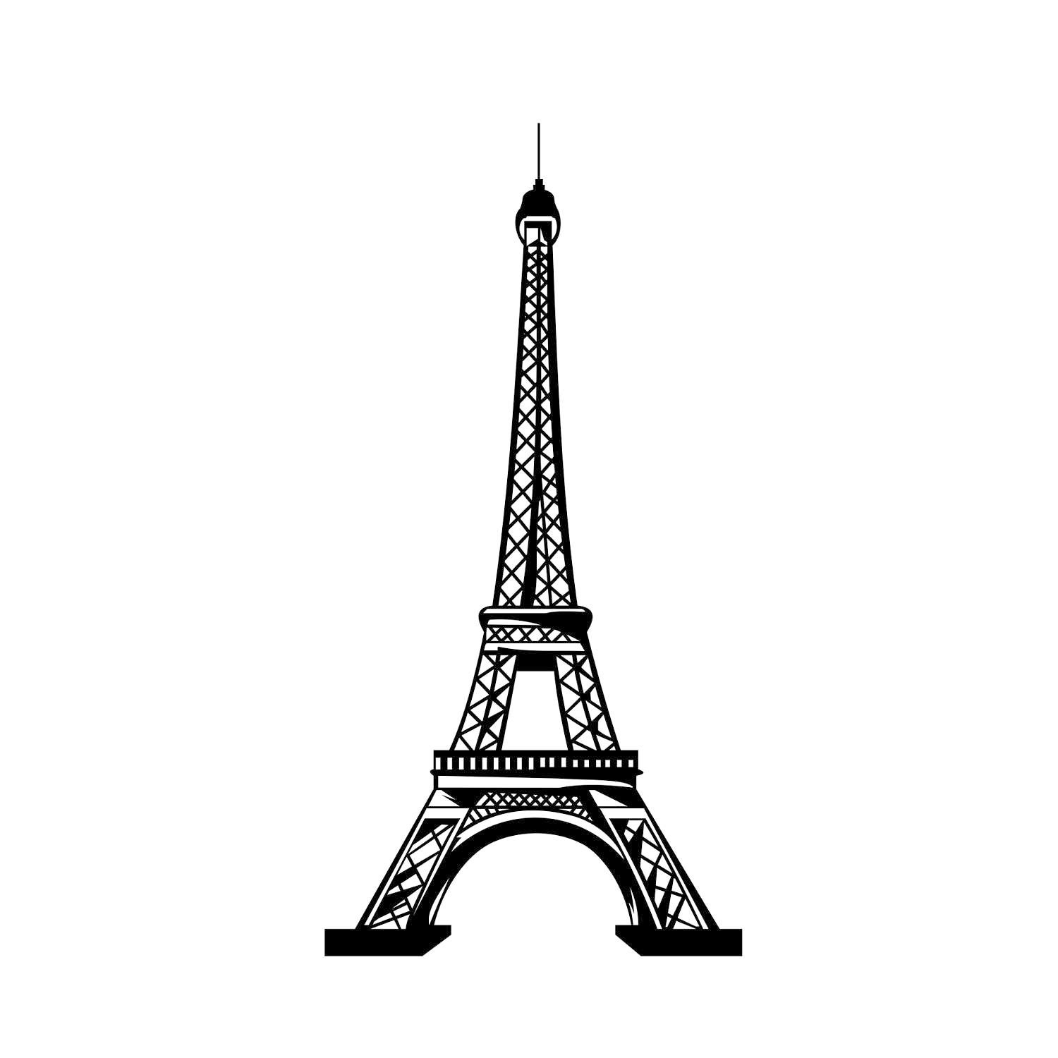 Download Eiffel Tower Paris Graphics SVG Dxf EPS Png Cdr Ai Pdf Vector Art Clipart instant download ...