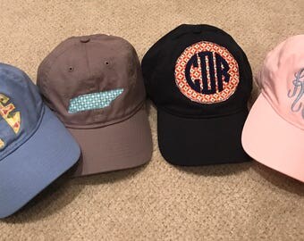 Monogram Baseball Hats
