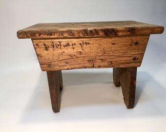 small wooden home decor primitive bench