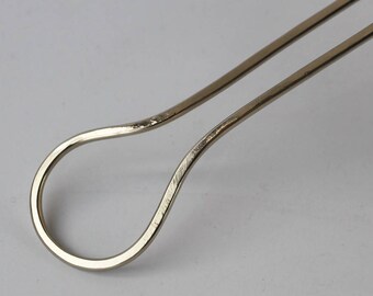Silver Hair Fork, Pear Hair Stick Hair Pin, Metal Hair Clip, Drop Hair Slide for Long Hair, Hair Accessories for Girls, Womens Hair Jewelry