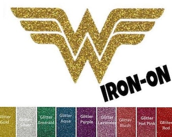 Diy WONDER CREST Iron On, Vinyl Applique, Super Hero, Superhero, Costume Accessory, Tee, Shirt, Logo, Woman, Adult, Toddler, Girls