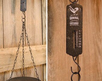Farmhouse Decor General Store Hanging Scale