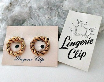 Vintage Lingerie Dress Clips - Vintage Lingerie Accessory