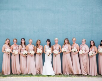 The Tailored Infinity Dress design your own dresses- hundreds of colors, hem styles, custom sizes/lengths DIY bride offbeat indie mismatched