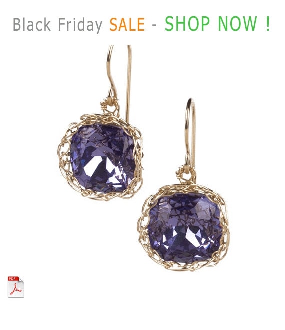 Black Friday SALE Jewelry pattern earrings EVE vintage by Yoola