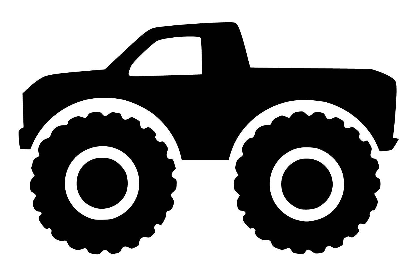 Truck Big Tires SVG Studio3 PDF PNG Jpg Dxf Eps File