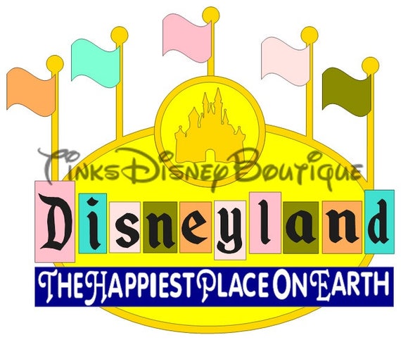 Download Disney SVG Title Disneyland Original Sign Disney Castle