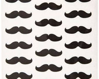 Bow Tie and Mustache Stickers in Two Colors Birthday Party