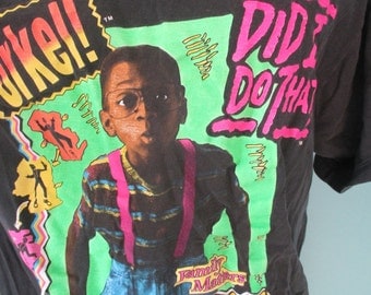 1991 Steve Urkel Vintage 90's Classic Sitcom Family Matters TV Show T-Shirt RARE