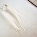 White Feather Earrings Natural