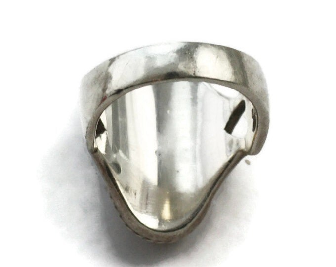 Carnelian Heart Design Ring Sterling Silver Size 7 US