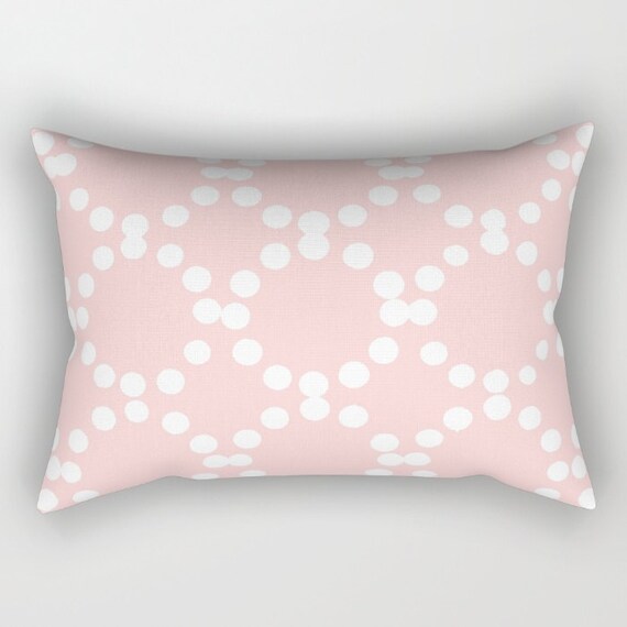 Blush Pink Lumbar Pillow Toddler Pillow Geometric Pillow