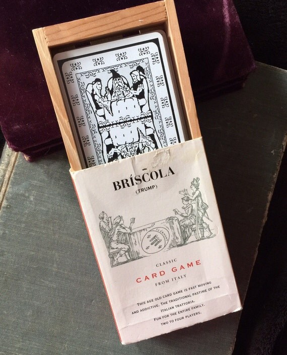 Vintage Briscola Classic Card Game from Italy Playing Cards