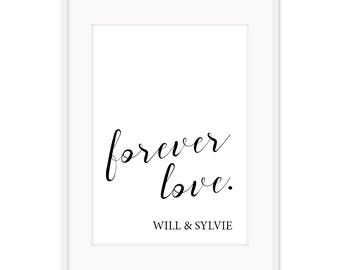 Forever Love Custom Poster