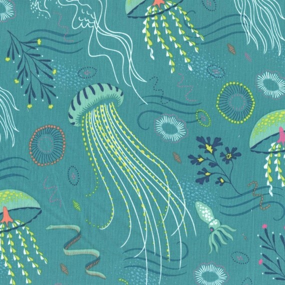 Sea Life Fabric 1 Yard 15 Into the Deep Quilt Fabric