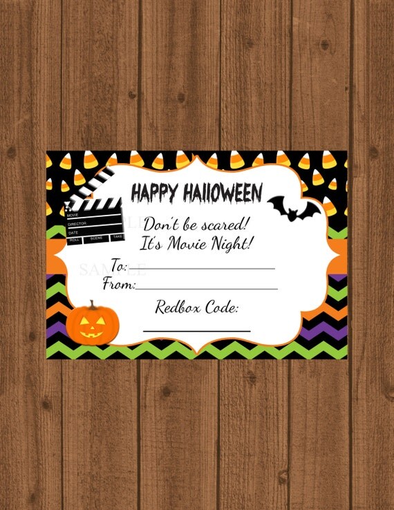 Movie Night Redbox Coupon Halloween Movie Night Video