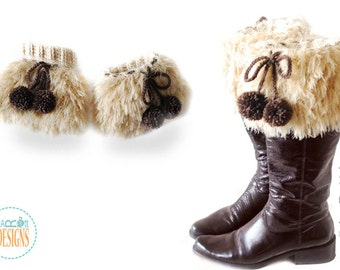 CROCHET PATTERN Furry Boot Cuffs Eh Crochet PDF Pattern with Instant Download
