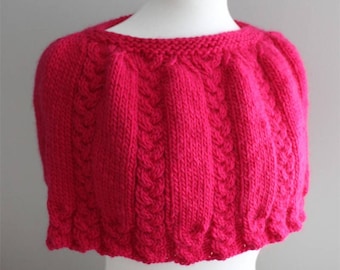 KNITTING PATTERN- The Lexi Cape (toddler, child and adult sizing). Poncho. Cape. Wrap