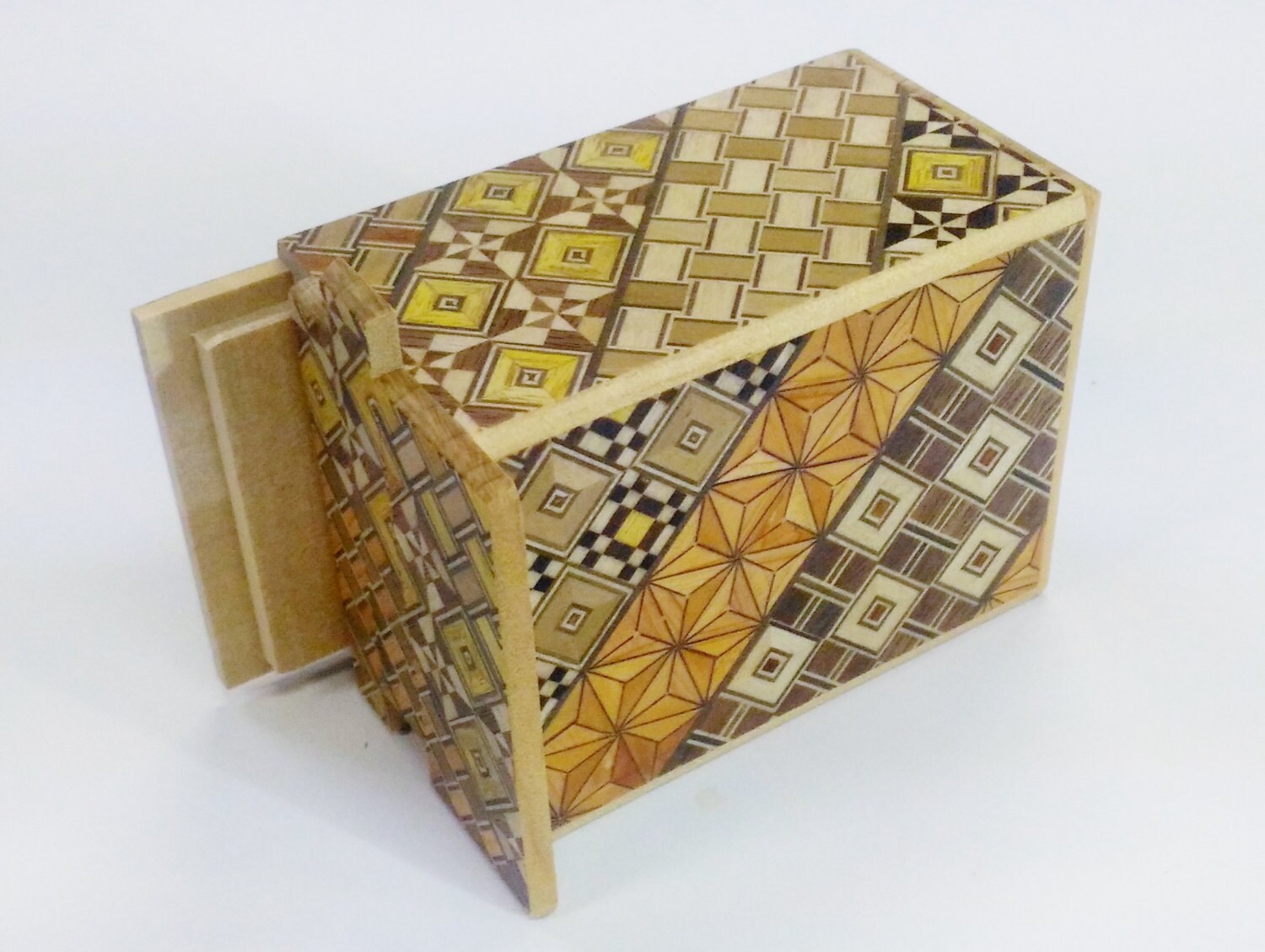 Japanese Puzzle box Himitsu bako 3.5inch 90mm Standard 7