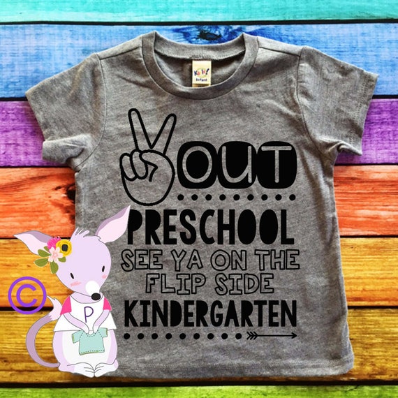 Download Peace out Preschool Kids Shirt See ya on the flip side