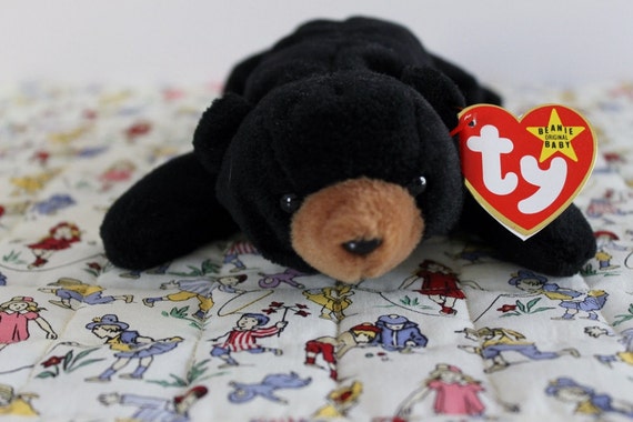 ty beanie black bear