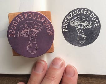 Custom Designed Rubber Stamp - Hand Carved - Any Size