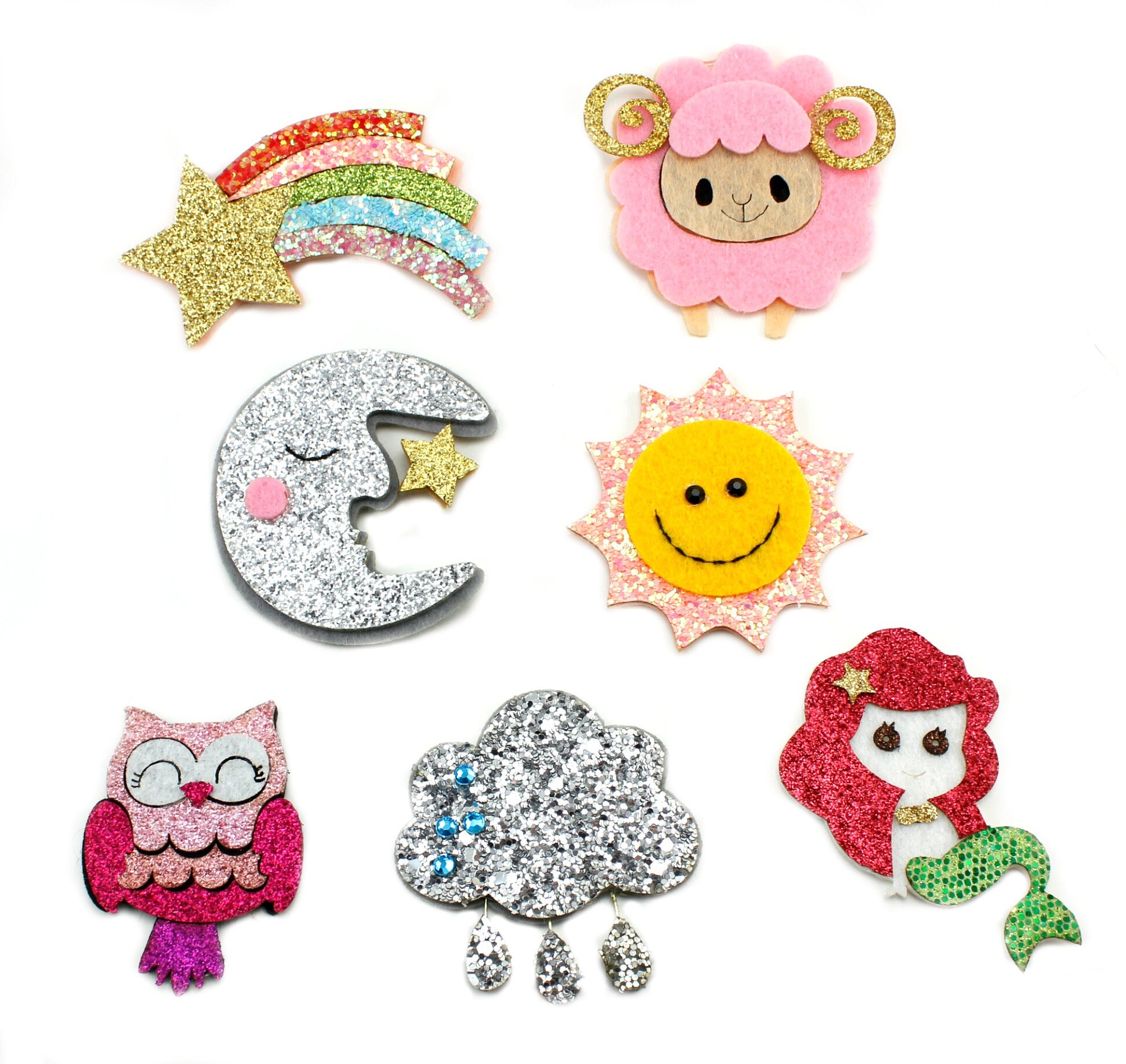 Glitter Felt Appliques NEW 2017 Felt Applique Feltie