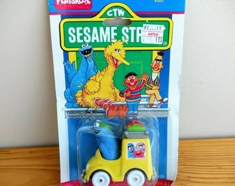 Vintage Playskool - Sesame Street - Cookie Monster Van -1987