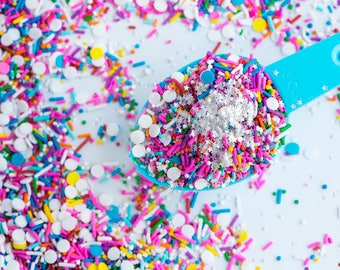 BIRTHDAY PARTY Vegan/GF Sprinkle Medley, Sprinkle Mix, Rainbow Sprinkles, Canadian Sprinkles