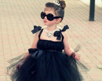 Audrey Hepburn Costume Breakfast at Tiffany's Tutu Dress by Atutudes The Original for girl toddler baby | Kids Girls Costumes