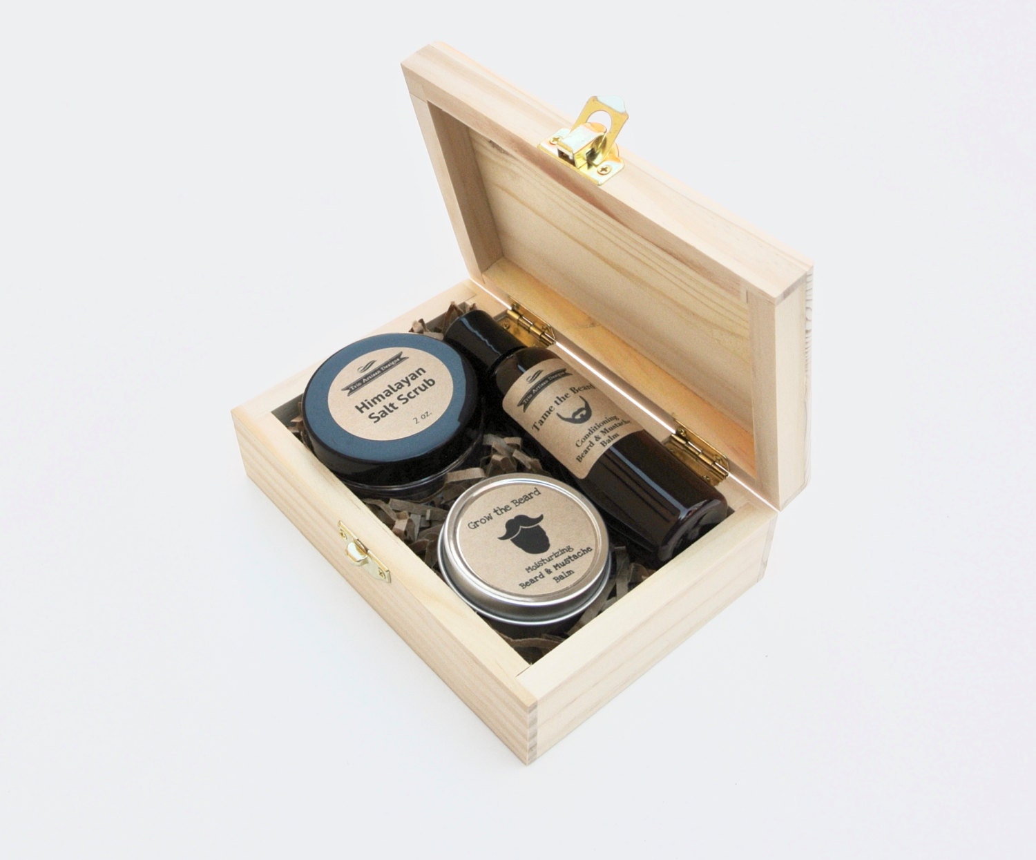 Men's Grooming Gift Set in Wood Box with by TrioArtisanDesigns