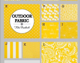OUTDOOR Cushions- Swing Cushions- Outdoor Pillows- Outdoor Fabric- Box Cushions- Deck Cushions- Patio Cushions- Chair Cushions- PINEAPPLE