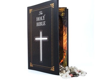 Hollow Book Safe -The Bible Large Secret Compartment Stash Book