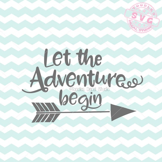 Let the adventure begin SVG Baby Clip Art Instant Download