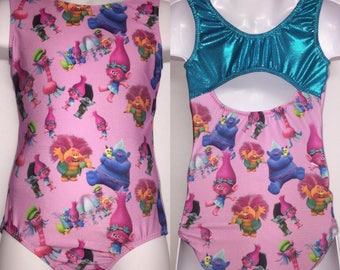 Girls gymnastics leotard - Trolls leotard