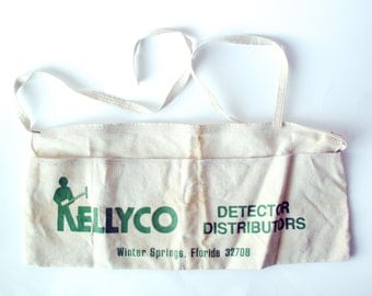 Vintage Kellyco Detector Distributors Apron, Winter Springs, Florida, Metal Detectors