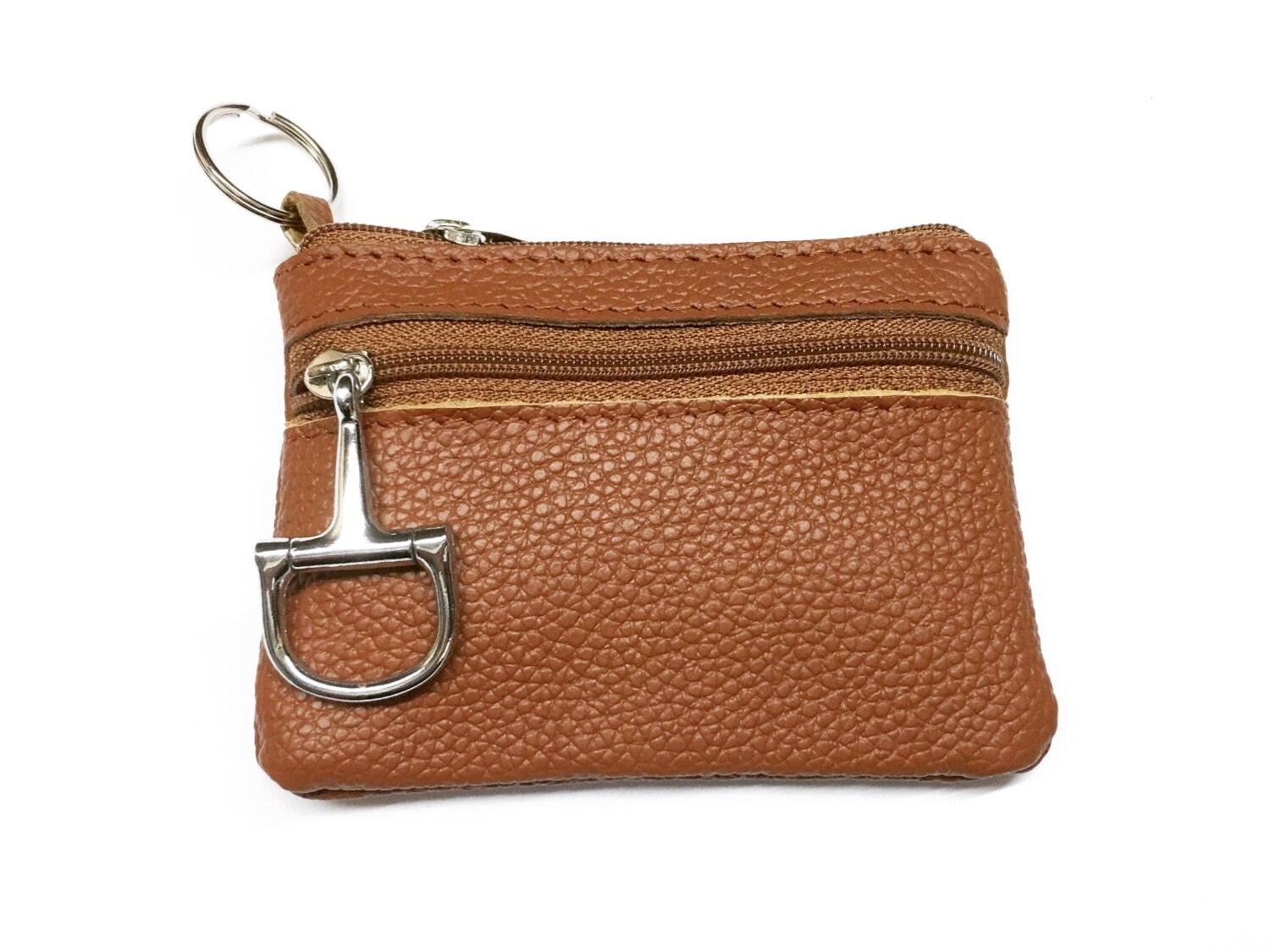 Men Women Genuine Leather Small Wallet Lady Card Holder Zip Coin/Key Purse New