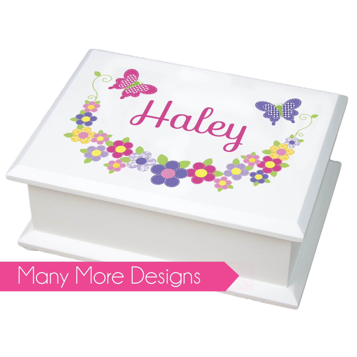 Personalized Jewelry Box white girls jewelry box with owl