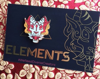 Limited Edition Elements Anthology Fire Tiger Enamel Pin