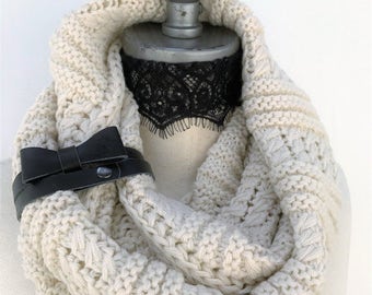 Top Sellers, hand knit knitted scarf, Most Sold Item, infinity scarves, Knit Infinity Scarf, Winter Scarves Winter Scarf - By PiYOYO