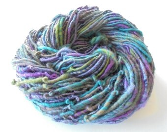 YELLOWSTONE - Corespun Art Yarn, Handspun Yarn, Merino Wool Yarn, Bamboo Yarn, Shimmery Yarn, Bulky Knit Yarn, Bulky Merino Yarn, Soft Yarn
