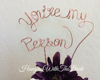 Custom Cake Topper - Wedding Cake Topper, Mr & Mrs,Wire Cake Topper, Personalized Cake Topper, Unique Wedding Gift