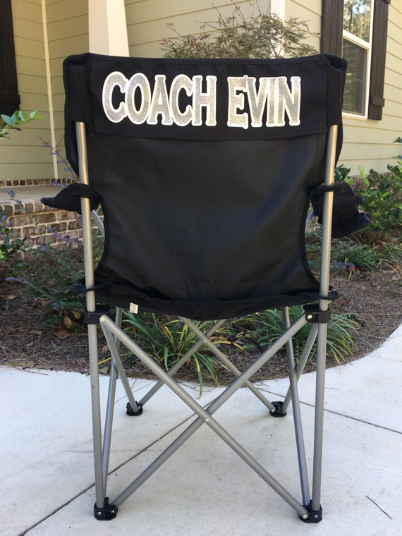 Personalized Chair Coaches Gift Custom Folding by PoshBoutiqueGa