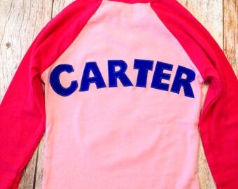 Custom girls birthday shirt Personalized Add NAME -Monogram, Nickname, Initials, letters Baseball Shirt top 100 boys girls baby names party