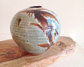 Vintage Zen Aesthetic Studio Pottery Vase