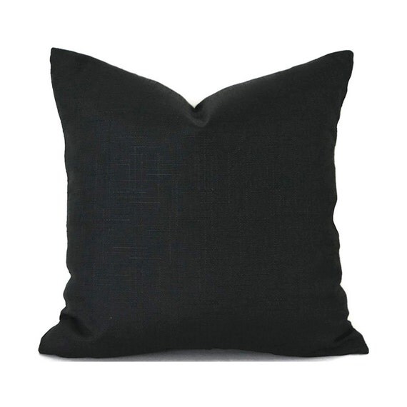 Black Pillow Covers ANY SIZE Decorative Pillows Pillow Inserts