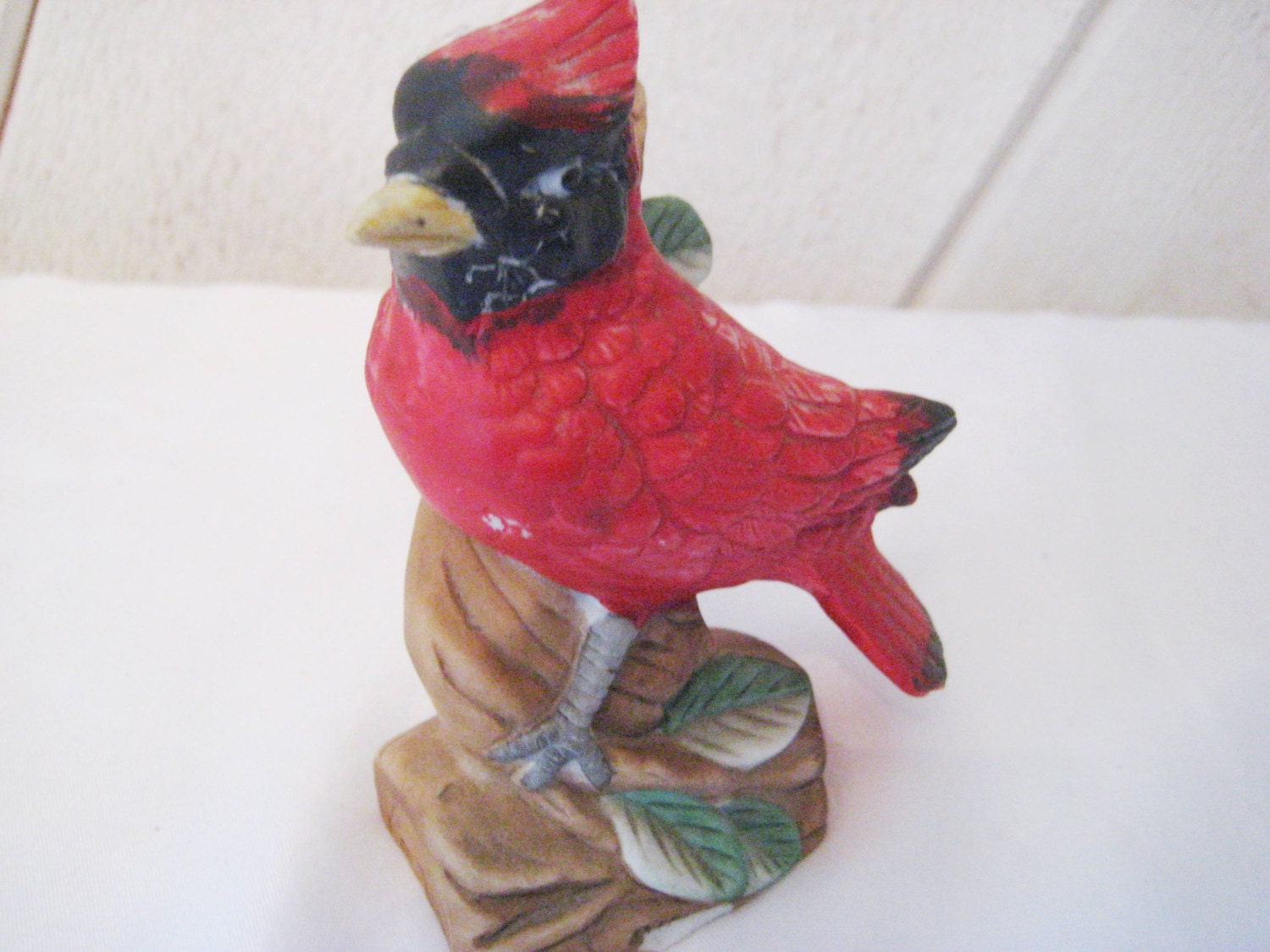 cardinal porcelain bird figurine